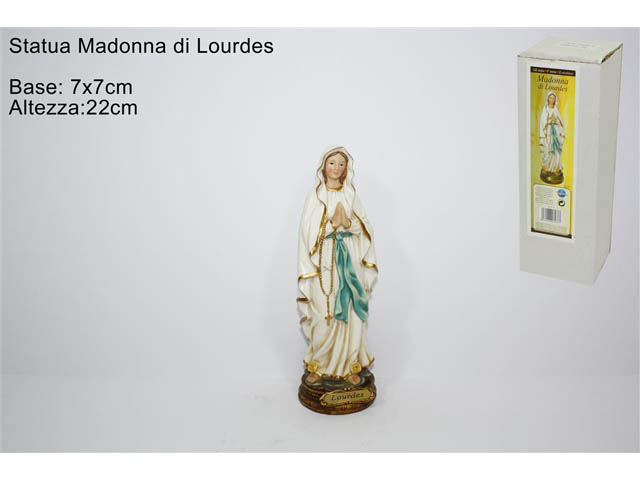 STATUA MADONNA LOURDES 22CM DEV10002111