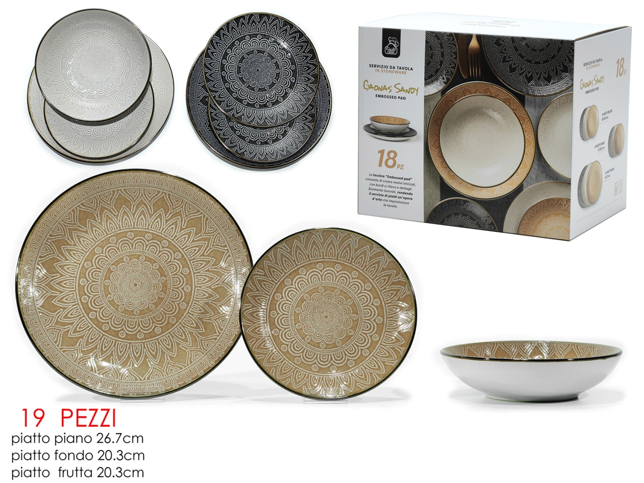 SERVIZIO PIATTI GAONASSANDY 18PZ 527851