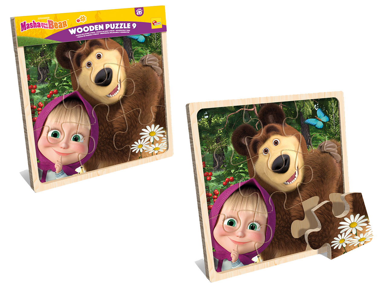 PUZZLE IN LEGNO 9 PZ MASHA 111251