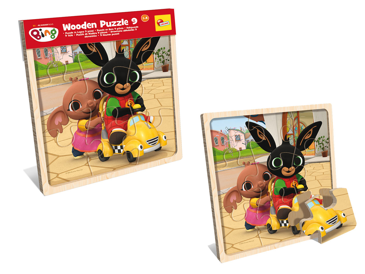 PUZZLE IN LEGNO 9 PZ BING 111213