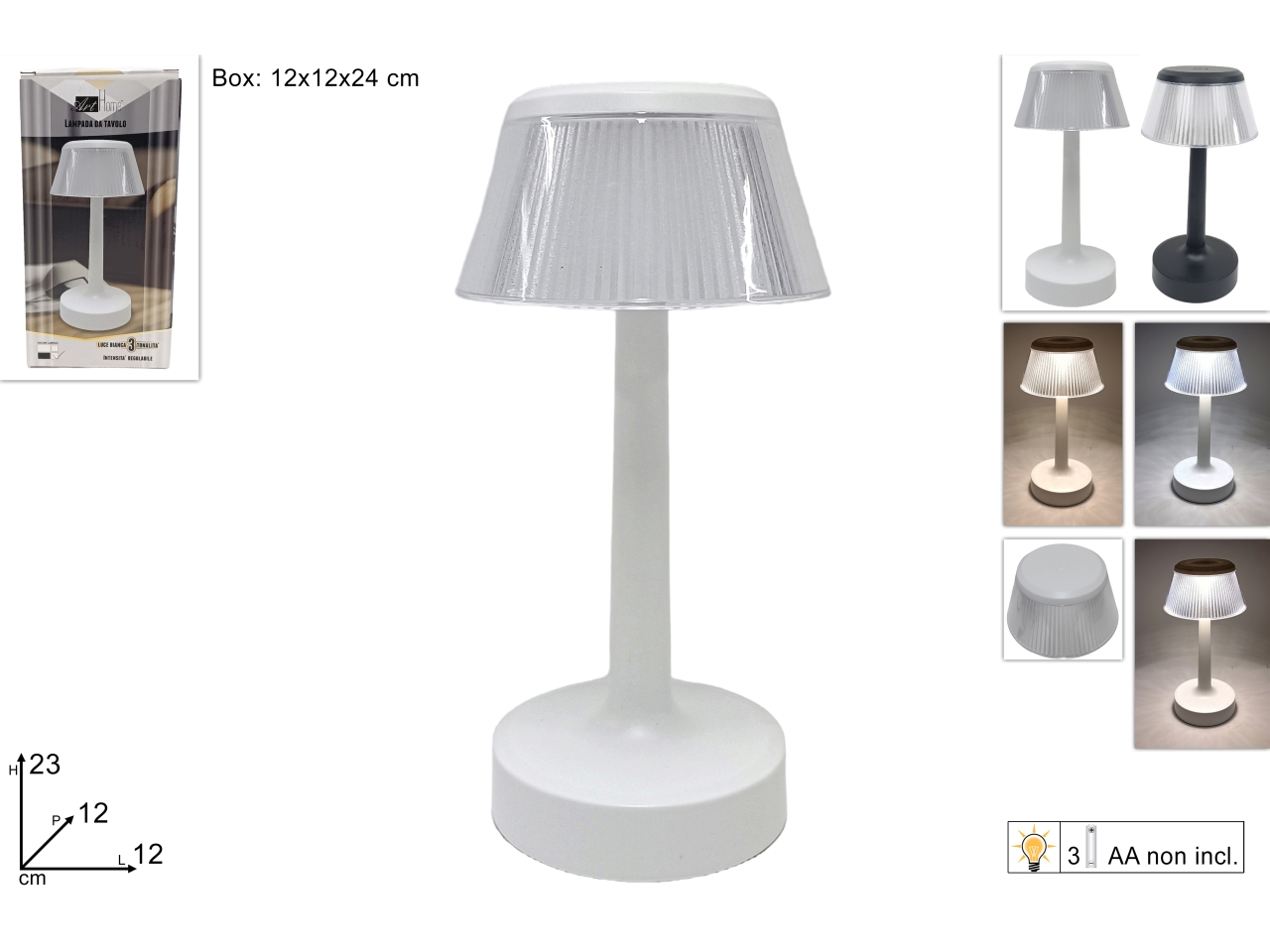 LAMPADA TAVOLO BATTERIA23CM DEV23022331