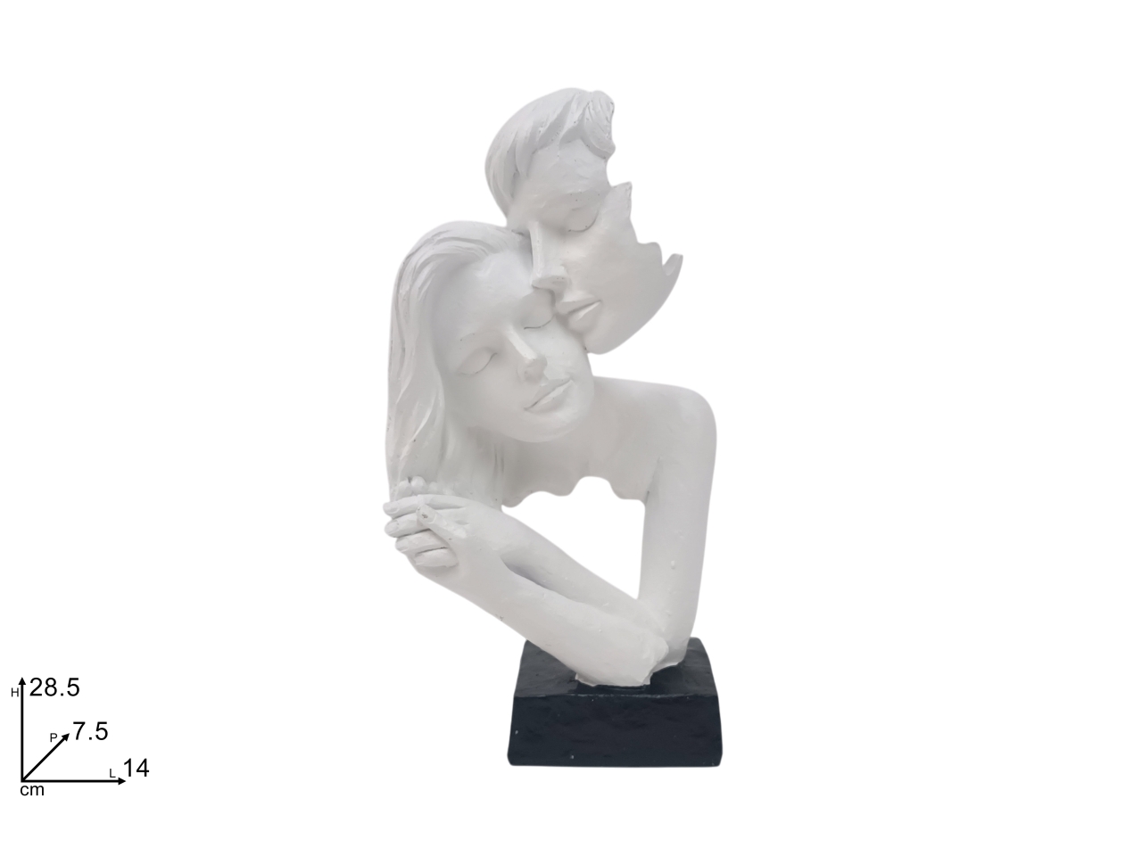 STATUA COPPIA ABBRACCIO BIA. DEV24020401