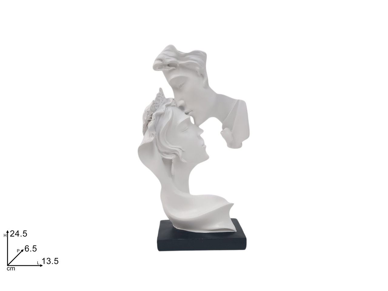 STATUA COPPIA BACIO BIANCO DEV24020431