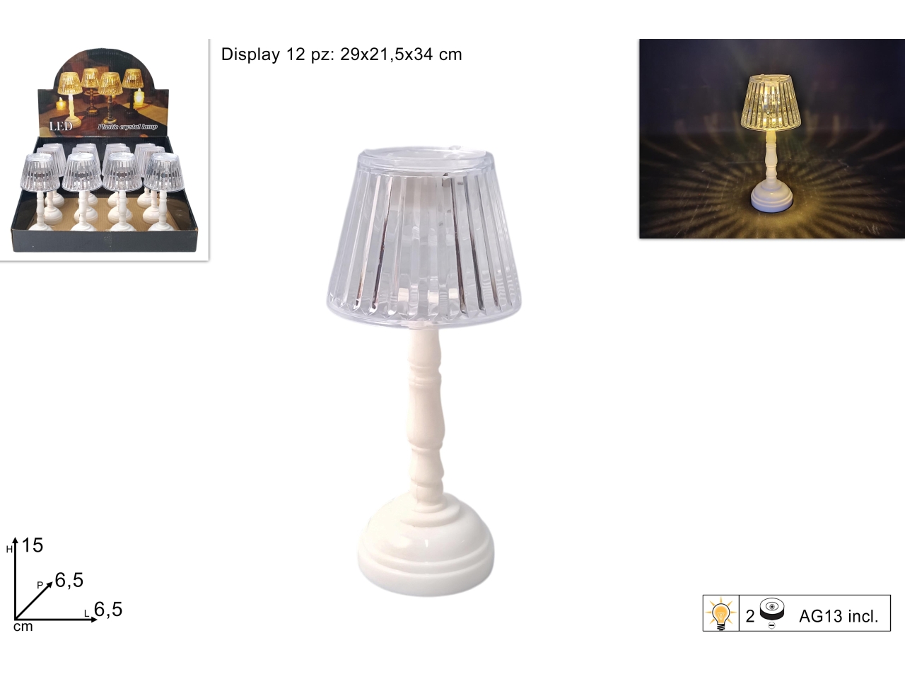 MINI LUME PLAS.C/BASE BIAN. DEV24022851