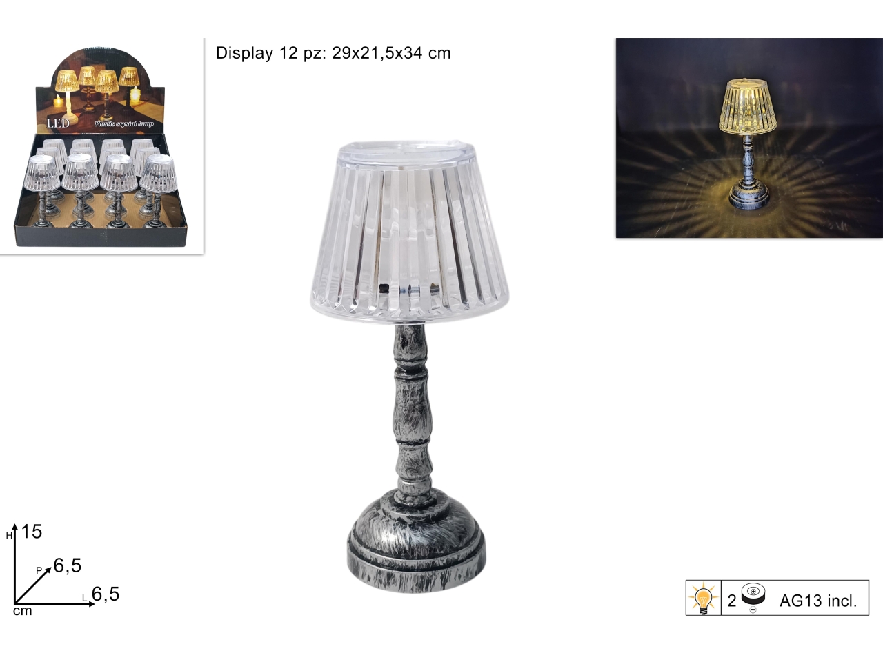 MINI LUME PLAS.C/BASE NERA DEV24022871