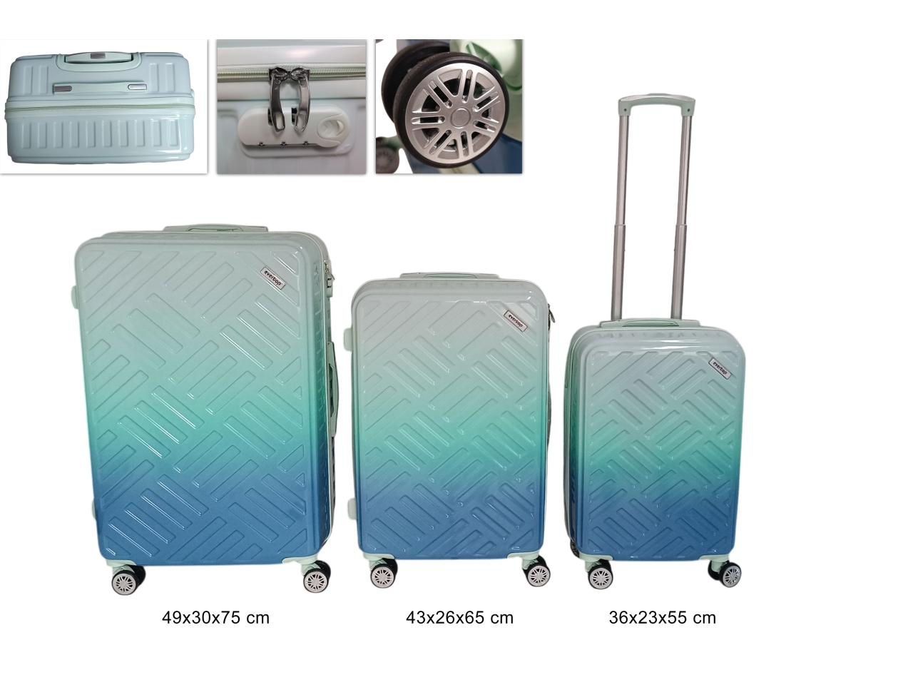 VALIGIE 3PEZZI MULTICOLOR DEV24007541
