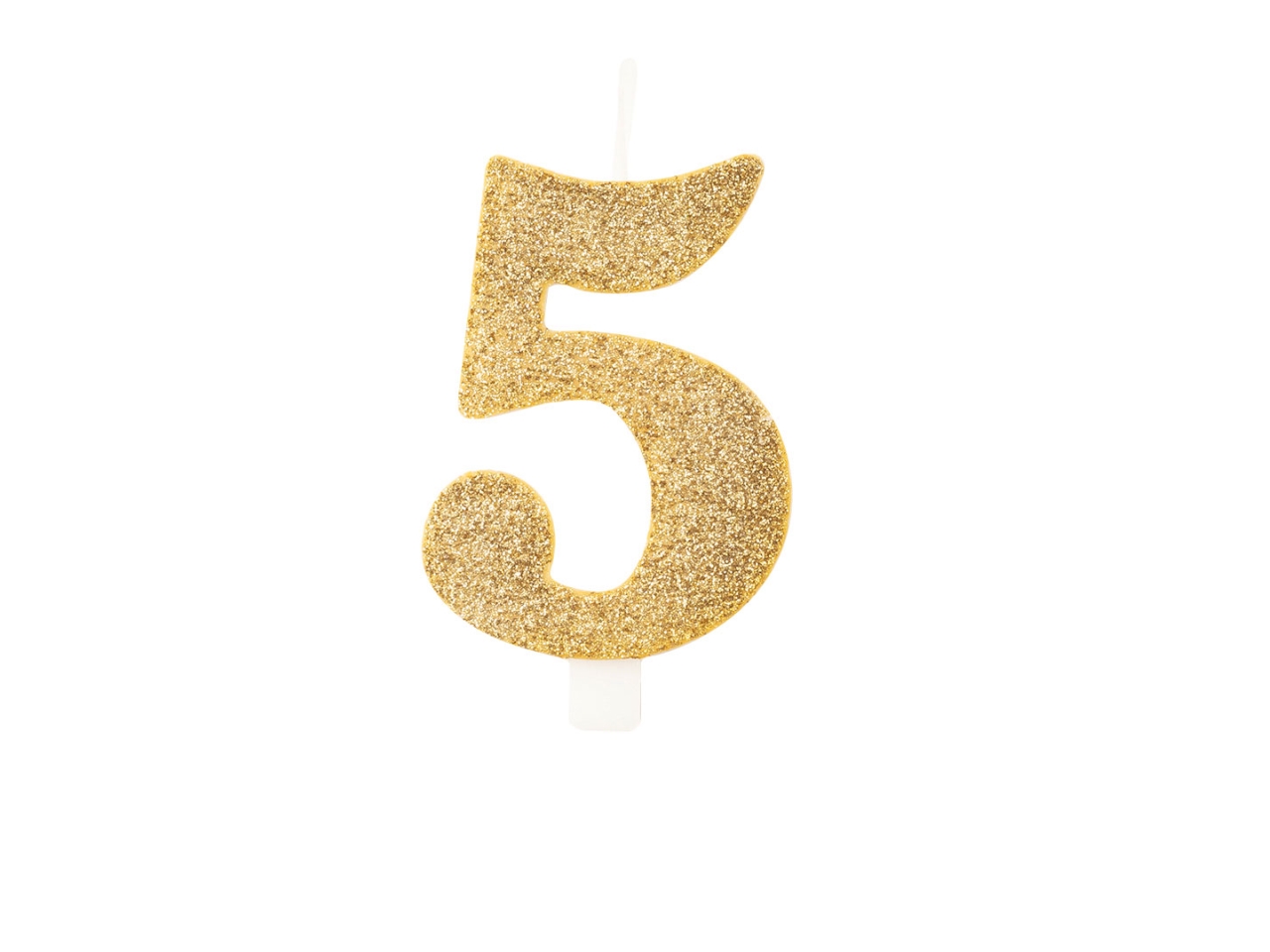 CANDELINA GLITTER N.5 ORO 9,5CM 53015
