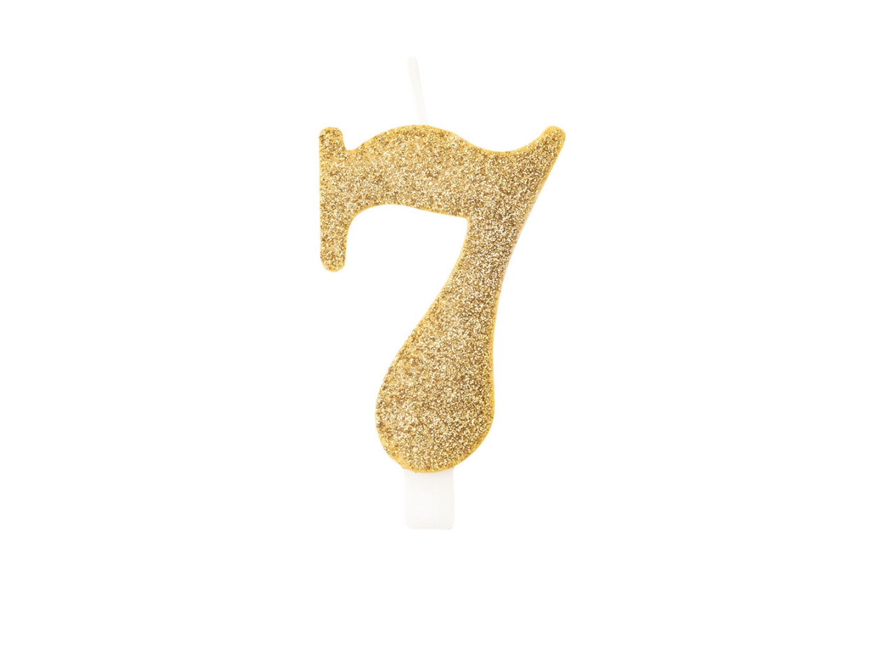 CANDELINA GLITTER N.7 ORO 9,5CM 53017