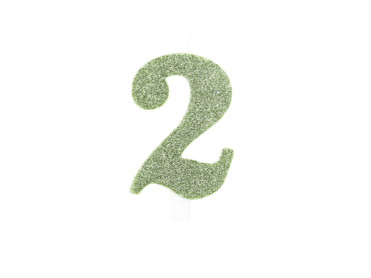 CANDELINA GLITTER N.2 SALVIA9,5CM 53072