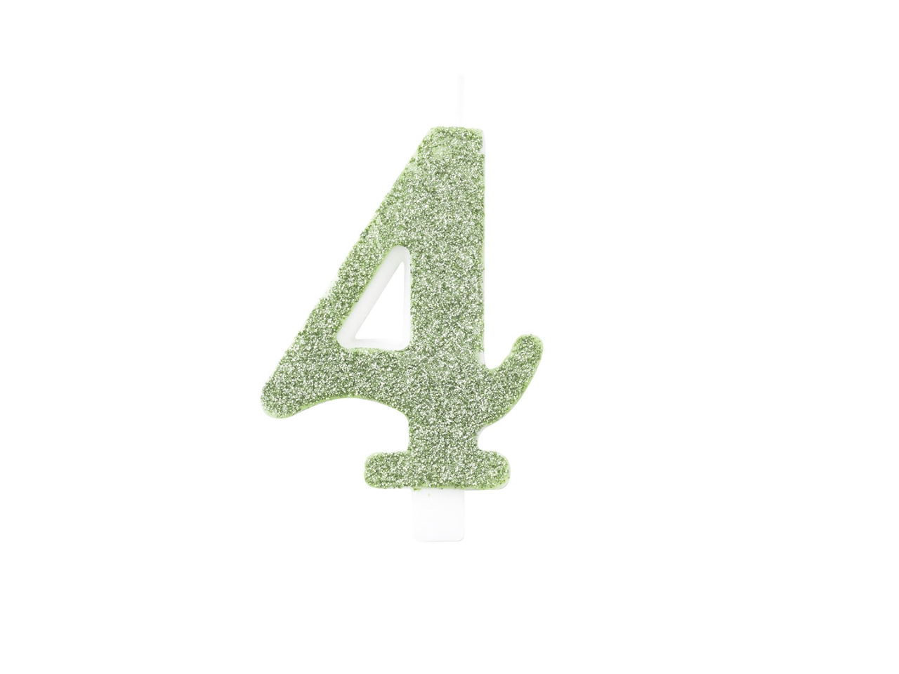 CANDELINA GLITTER N.4 SALVIA9,5CM 53074