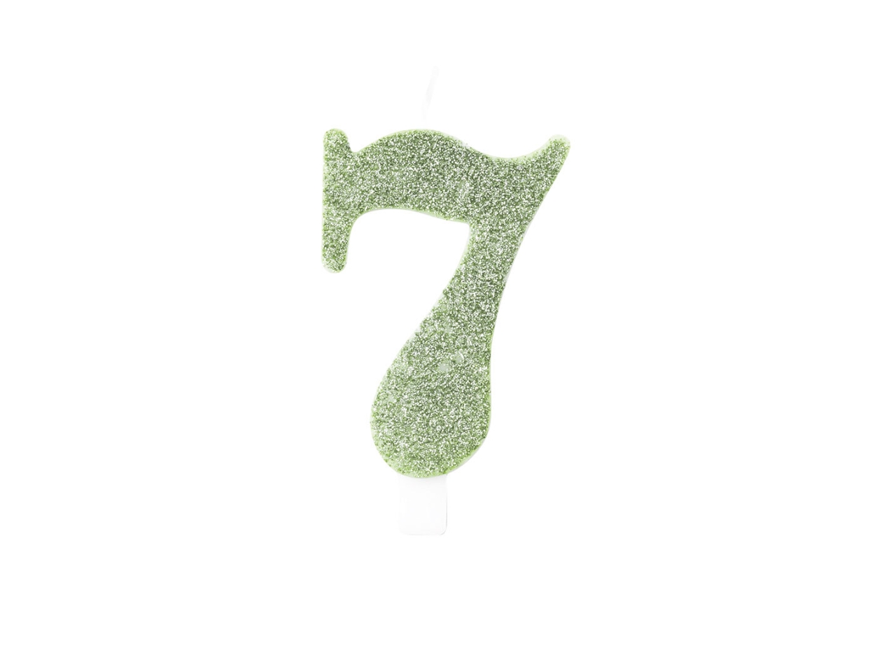 CANDELINA GLITTER N.7 SALVIA9,5CM 53077