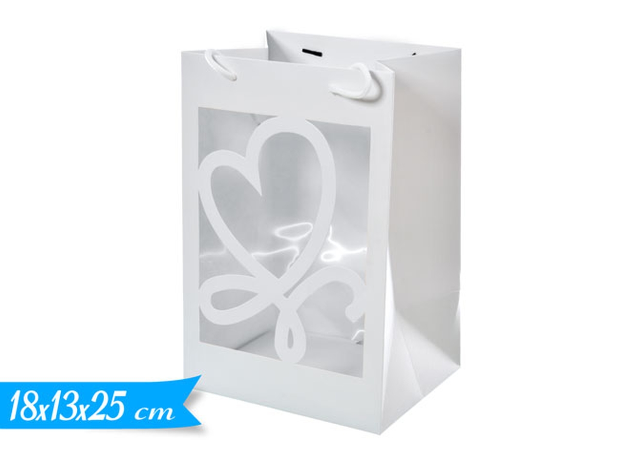 BUSTA C/FINESTRA18X25X13CM BIANCA 445698