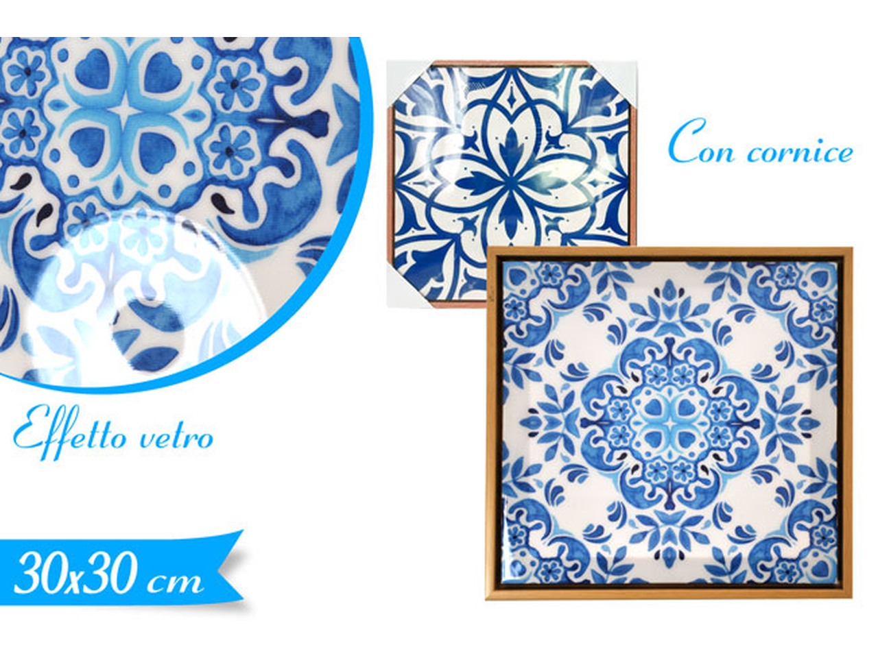 QUADRO EFF.VETRO C/CORNICE30X30CM 80491 QUADRO EFF.VETRO C/CORNICE30X30CM 80491