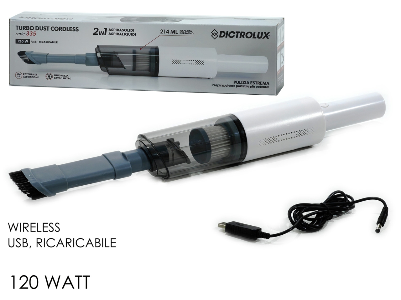 ASPIRAPOLVERE CORDLESS 2IN1 516831