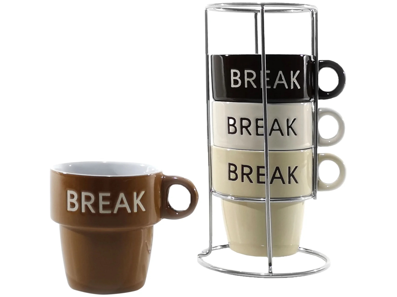 TAZZE BREAK 23CL 4 PZ C/STAND 519301