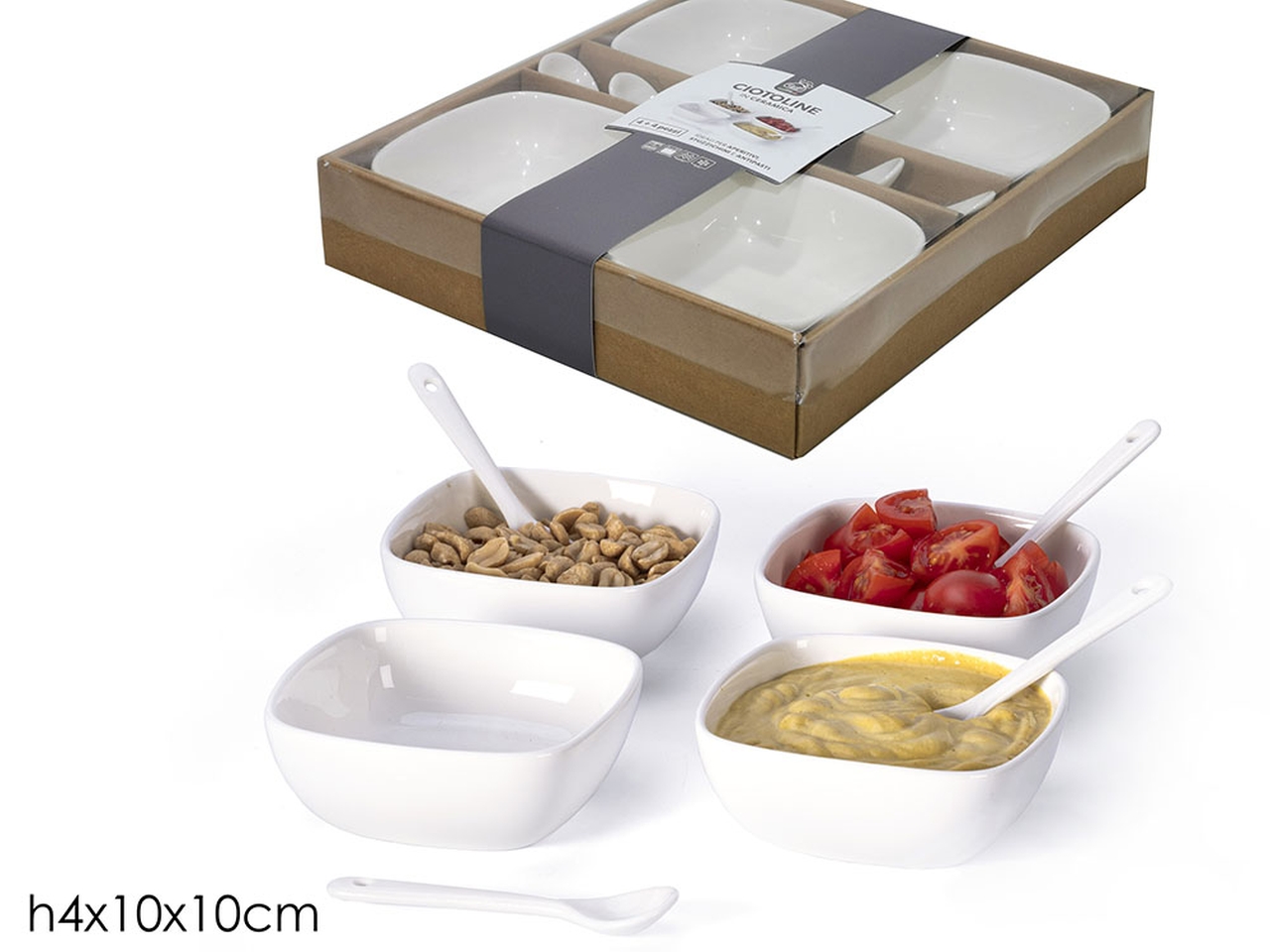 CIOTOLA QUADRATA 4PZC/CUCCHIAINO 525130