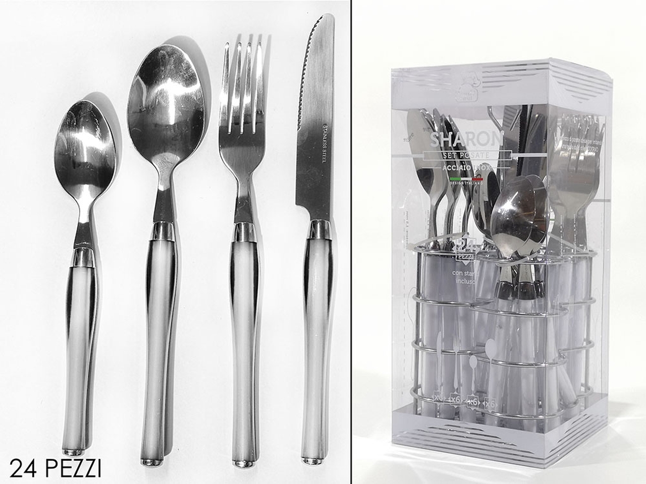 SERVIZIO POSATE SHARON 24PZ BIA. 576600