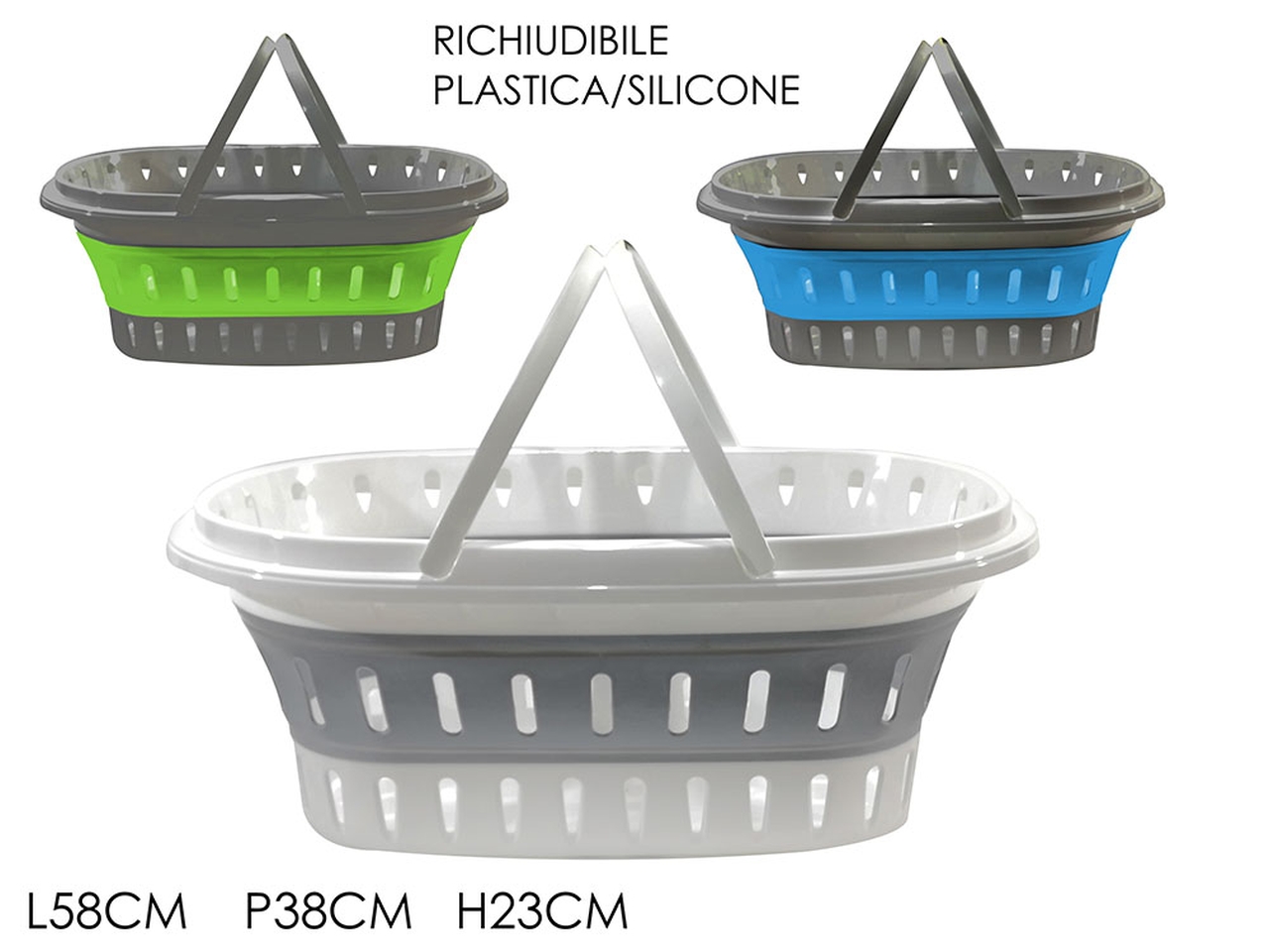 CESTA BUCATO RICHIUDIBILE 25LT 605809 CESTA BUCATO RICHIUDIBILE 25LT 605809