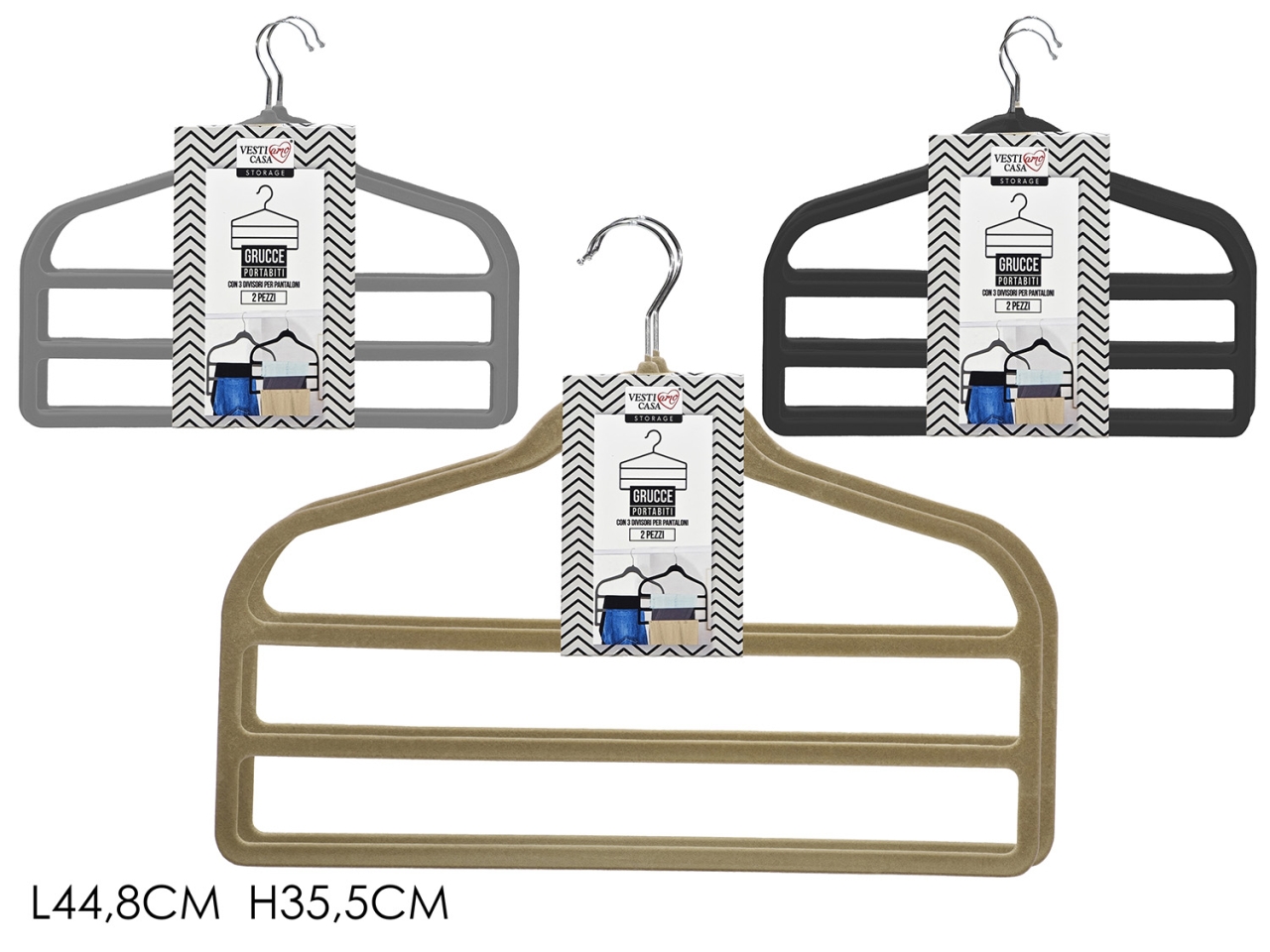 GRUCCE C/APP.PANTALONE 2PZ 3ASS. 616501 GRUCCE C/APP.PANTALONE 2PZ 3ASS. 616501