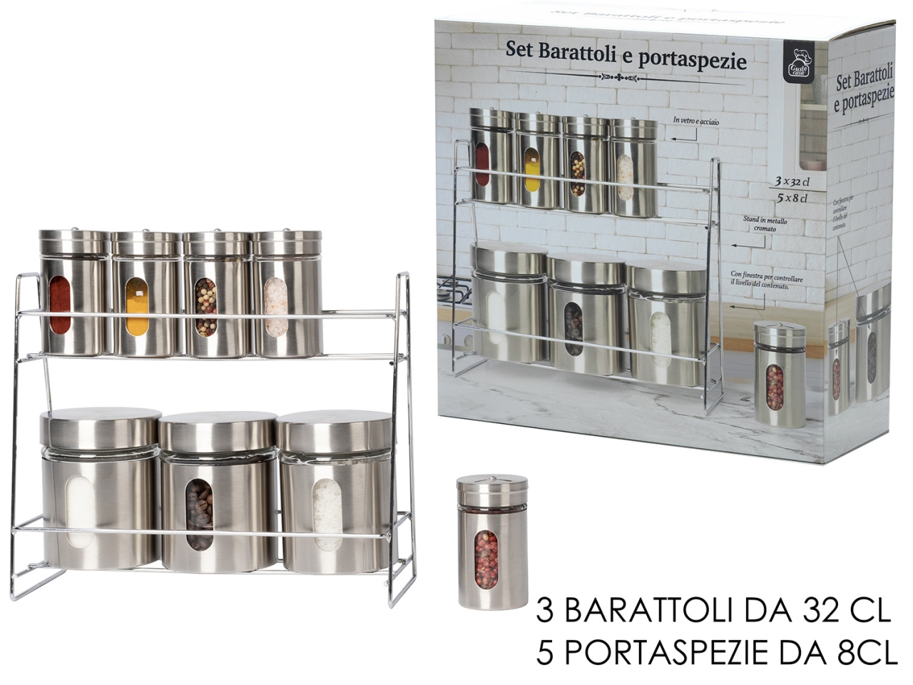 BARATTOLI/P.SPEZIE 8PZ C/STAND 703046