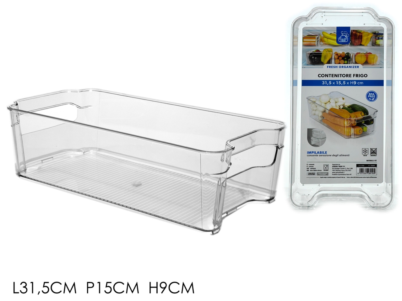 SALVASPAZIO FRIGO 31,5X15,5X9CM 726243 SALVASPAZIO FRIGO 31,5X15,5X9CM 726243