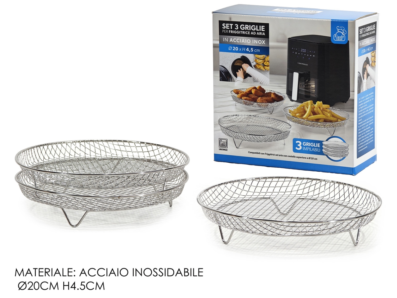 GRIGLIE FRIGGITRICE ARIA 3PZ 727397