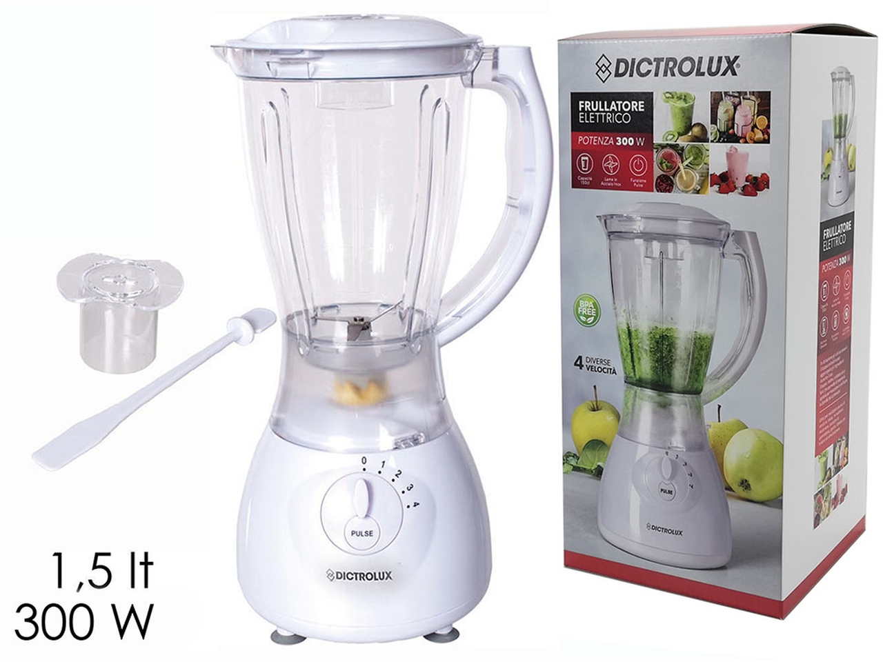 FRULLATORE 300W 1,5 LT BIANCO 870500