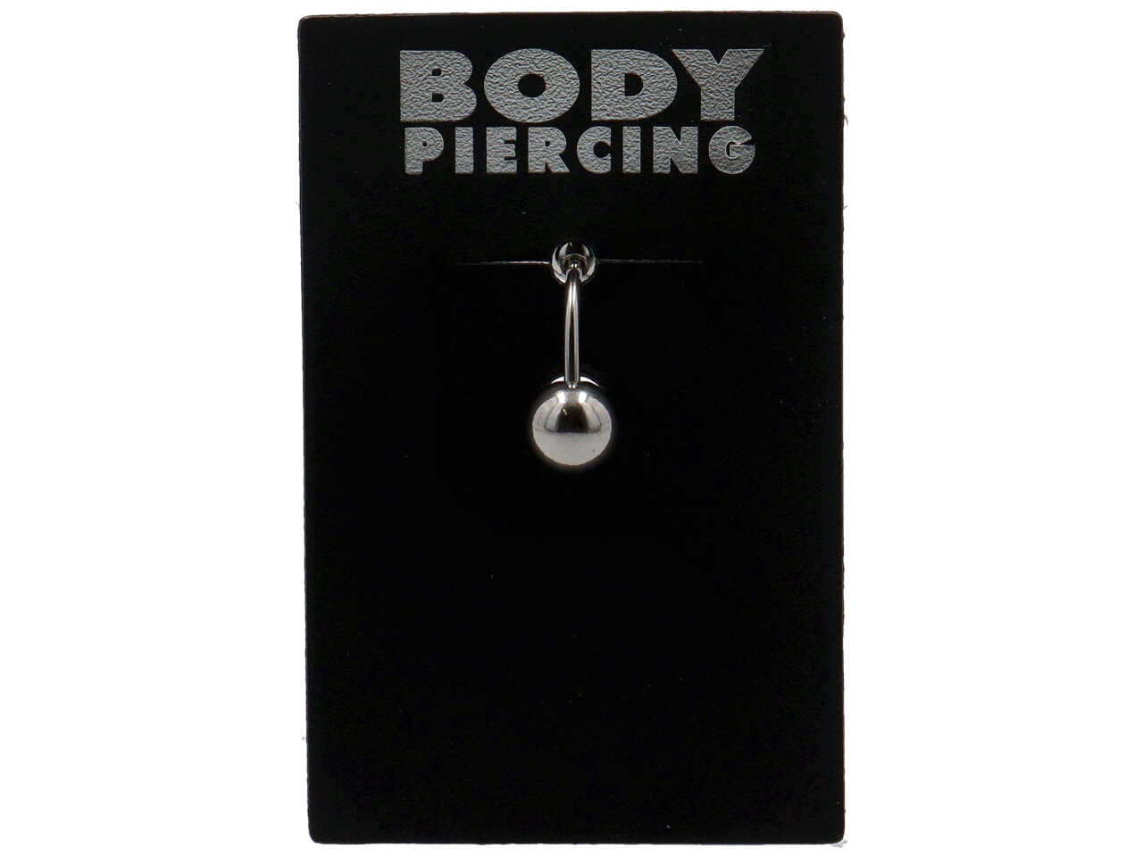 BODY PIERCING OMBELICO 2SFERE ACCIAIO