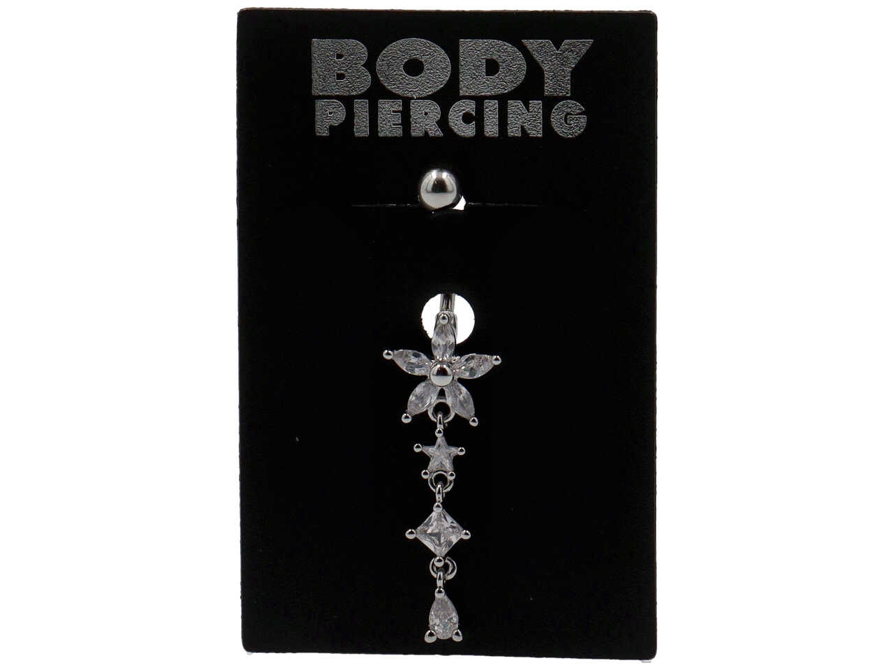 BODY PIERCING OMBELICO SFERA FIORE