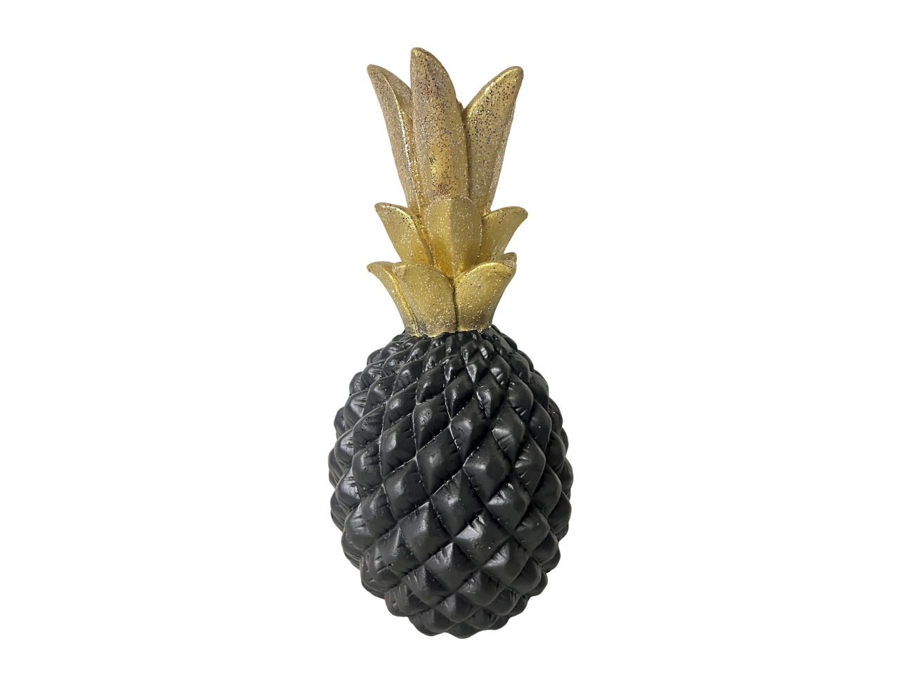 ANANAS NERO/ORO H.46,5CM 153253