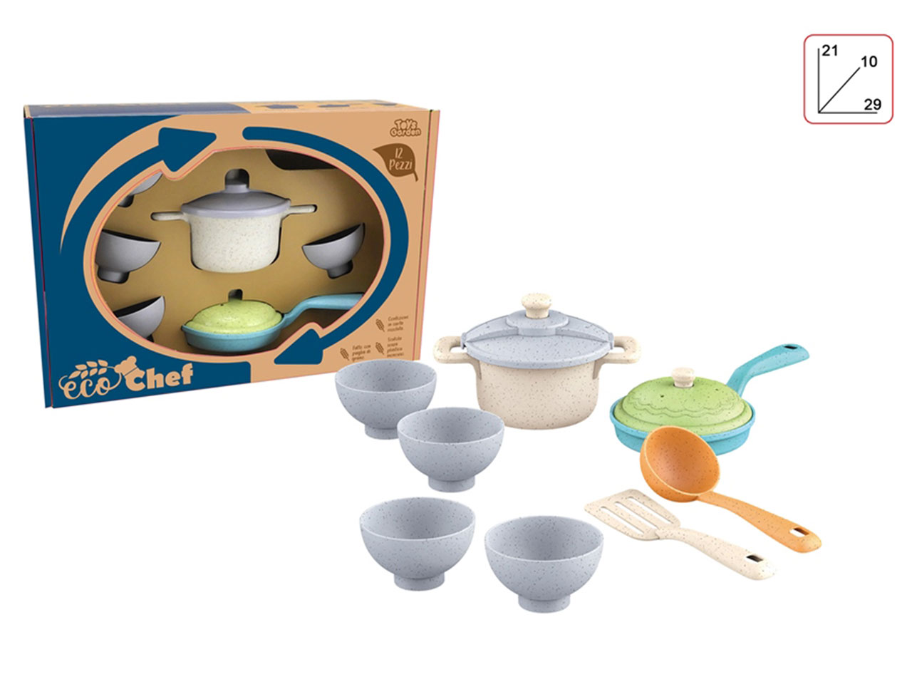 ECO CHEF SET PENTOLE 28203 ECO CHEF SET PENTOLE 28203