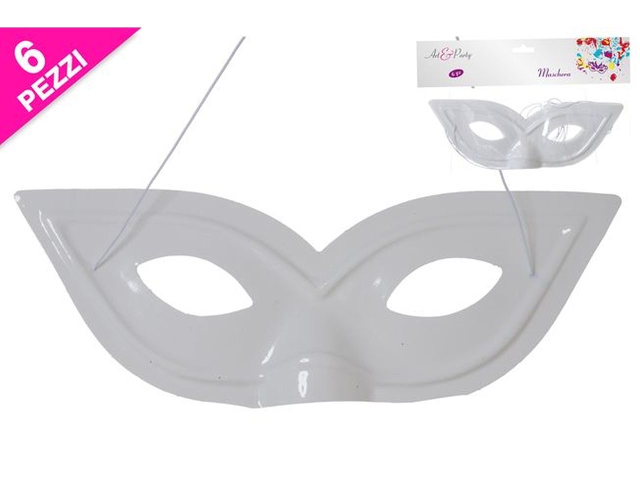 MASCHERINA BIANCO SET DA 6PZ 441845