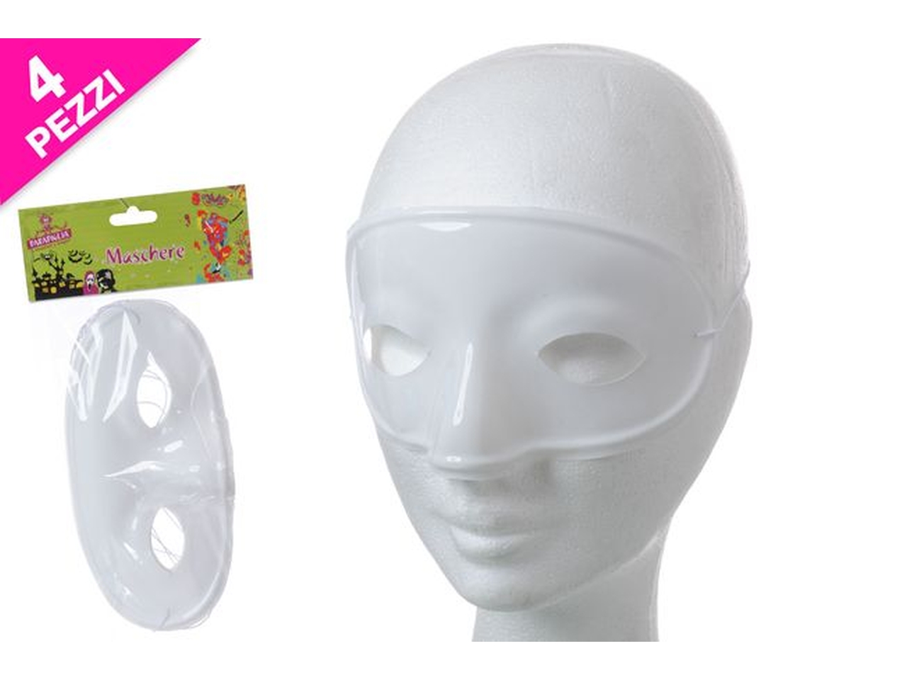 MASCHERINA BIANCA SET DA 4PZ 441857