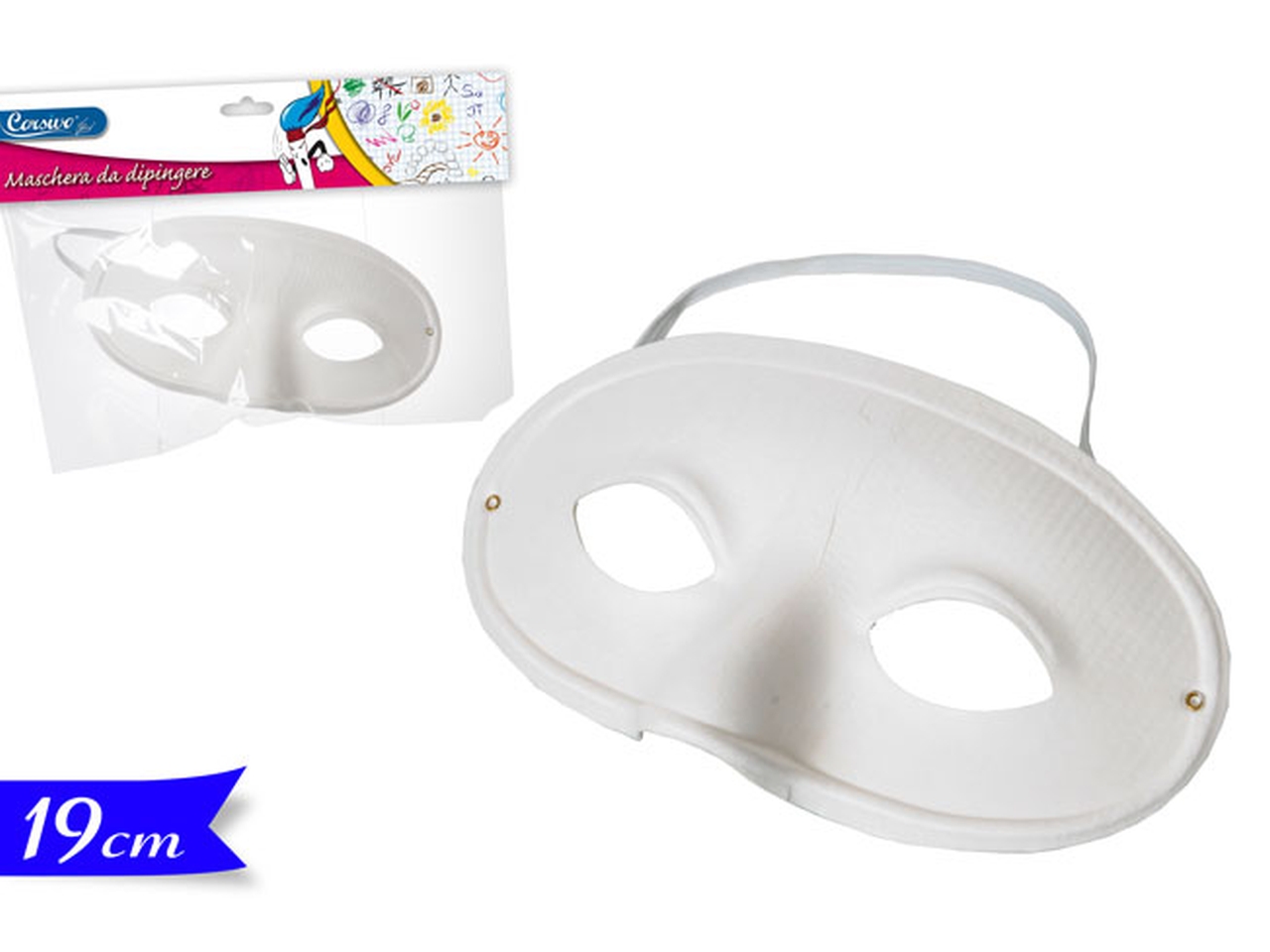 MASCHERINA BIANCA DA DIPINGERE 725450