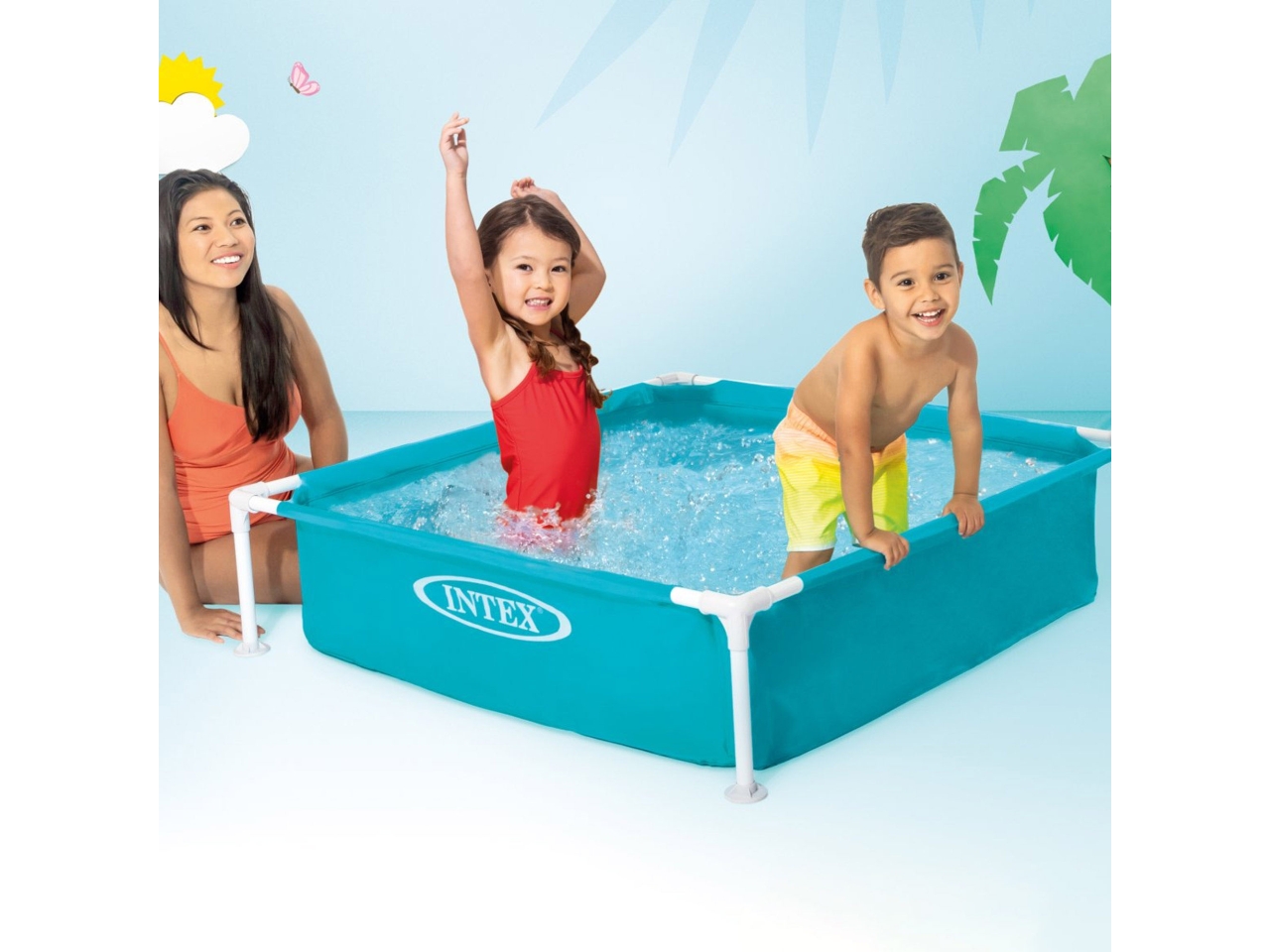 PISCINA MINI FRAME BLU122X122X30CM 57173