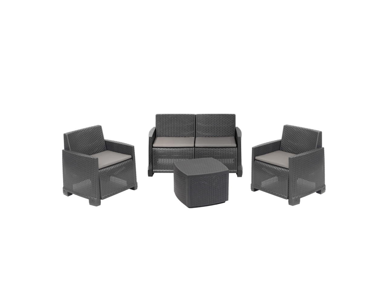 SET COMO 3POLT+1TAV.ANTRACI. C/CUSCINI