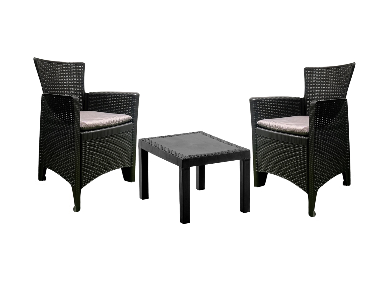 SET FOREST ANTRACITE CON CUSCINO FOR12CAN