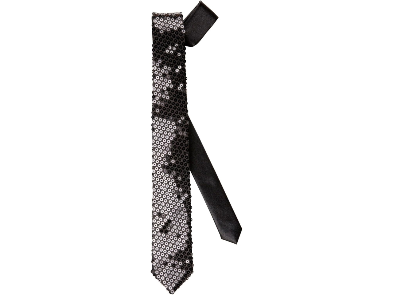 CRAVATTA IN PAILLETTES NERA 9064B CRAVATTA IN PAILLETTES NERA 9064B