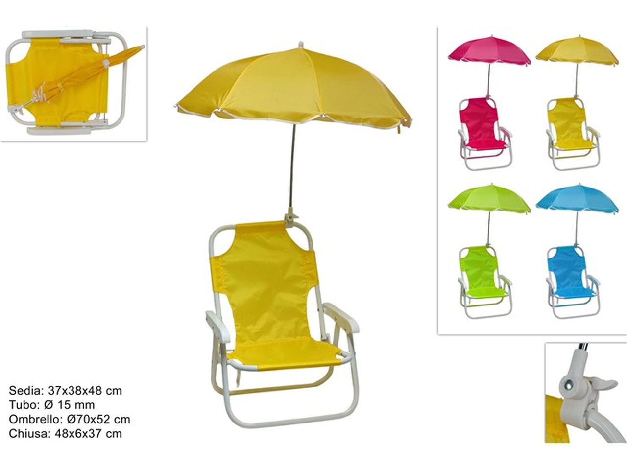 SEDIOLINA C/OMBRELLINO 47x41x38CM 4ASS DSU15000131