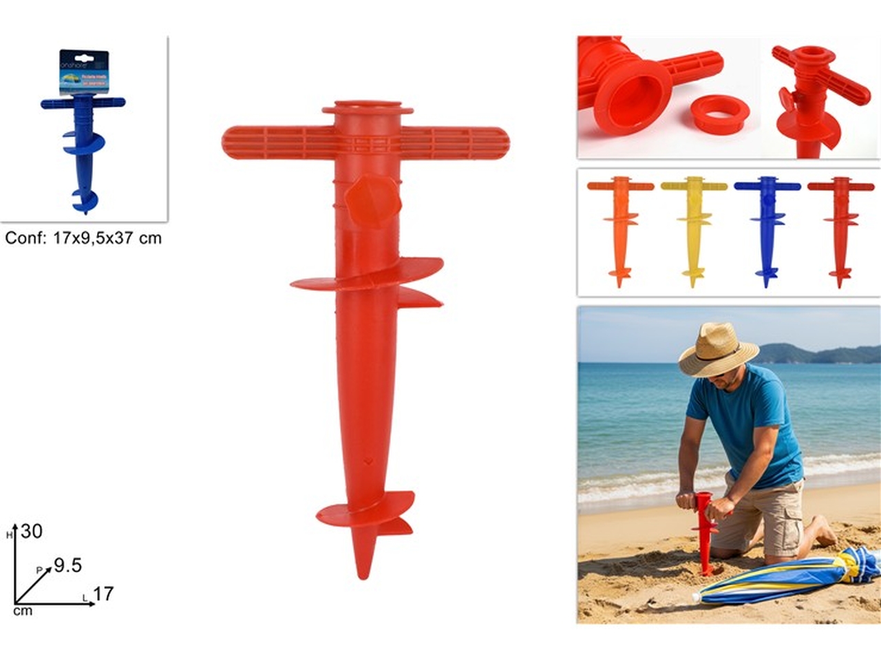 PICCHETTO TRIVELLA OMBRELL. 30CM 4ASS. DSU13000411 PICCHETTO TRIVELLA OMBRELL. 30CM 4ASS. DSU13000411