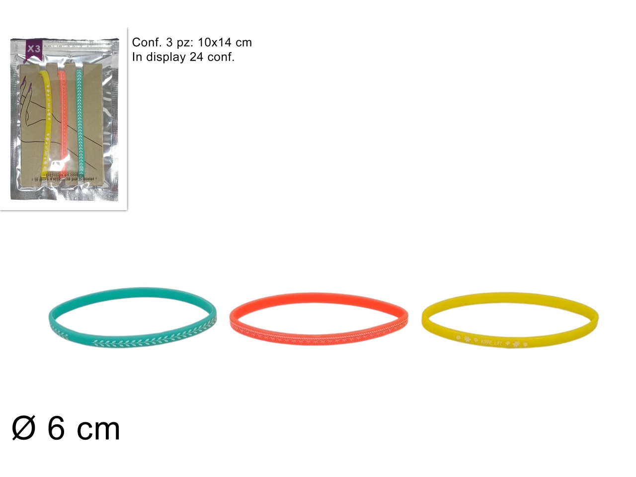BRACCIALETTI PROFUM.3PZ ASS DSU24005461