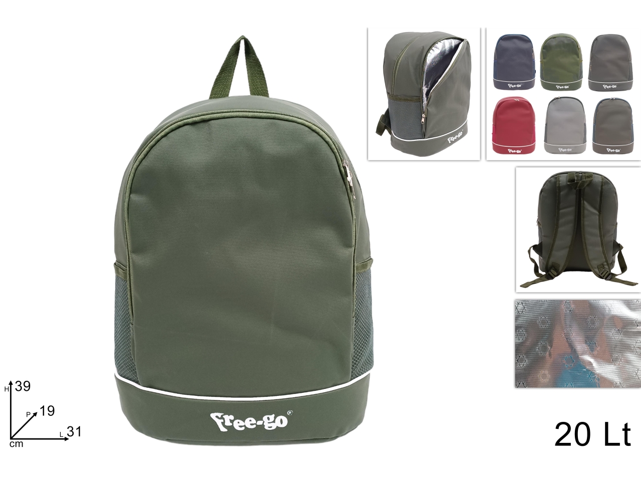 ZAINO TERMICO 20L TASCA ASS DSU24002261 ZAINO TERMICO 20L TASCA ASS DSU24002261