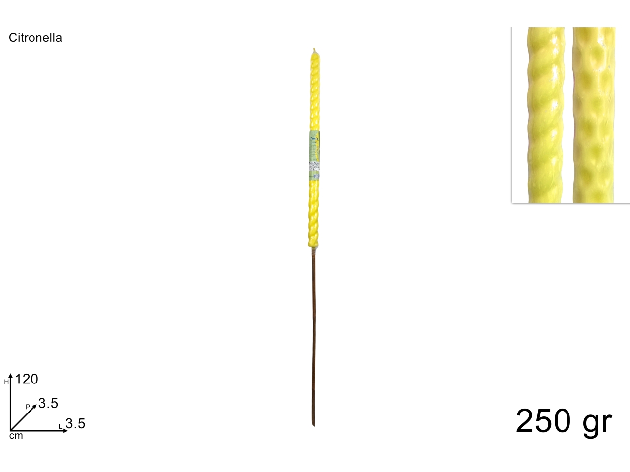 TORCIA CITRONELLA 120CM ASS DSU24005571 TORCIA CITRONELLA 120CM ASS DSU24005571