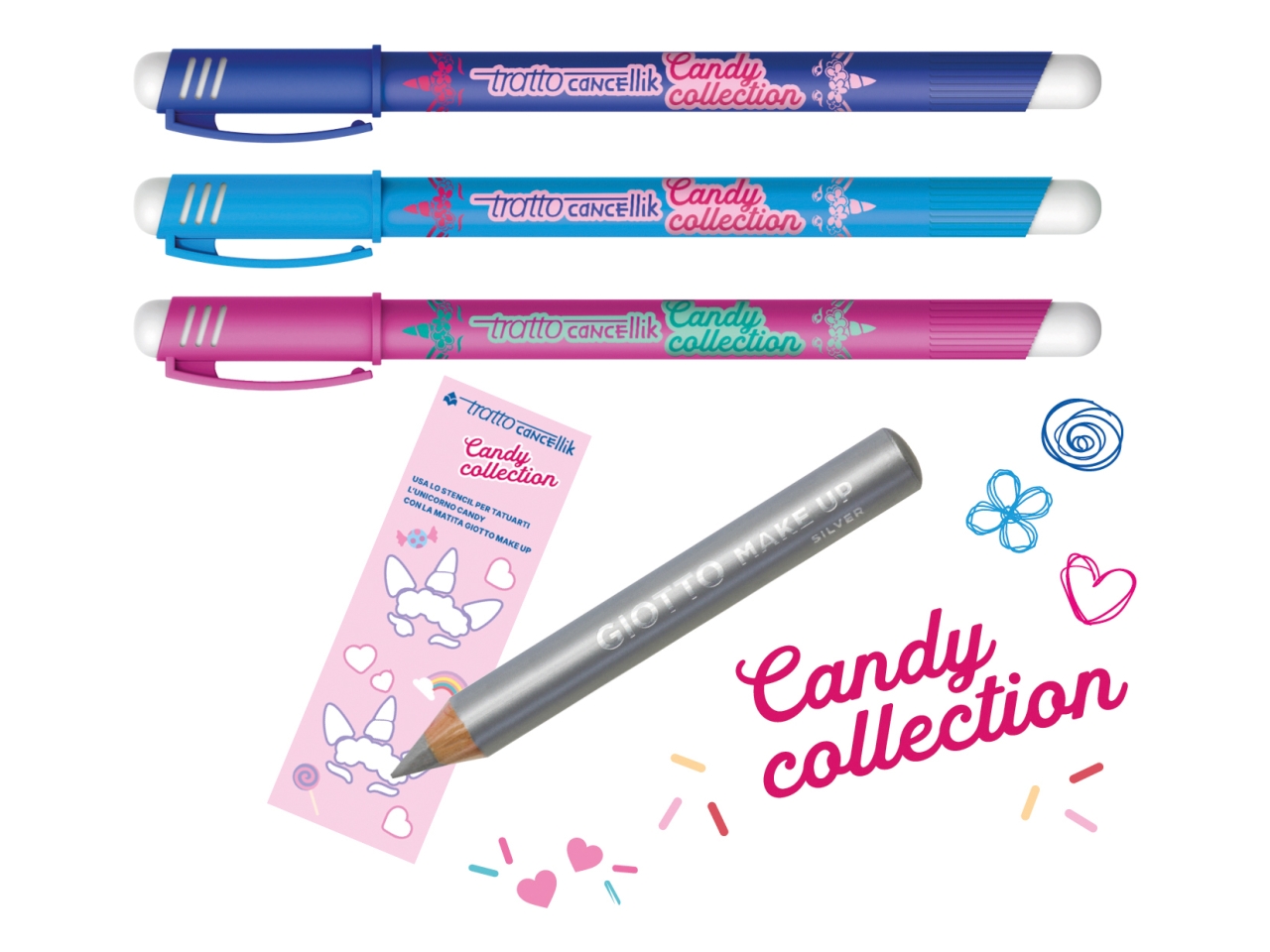 PENNE CANC.TRATTO CANDY TATOO 3PZ F042303