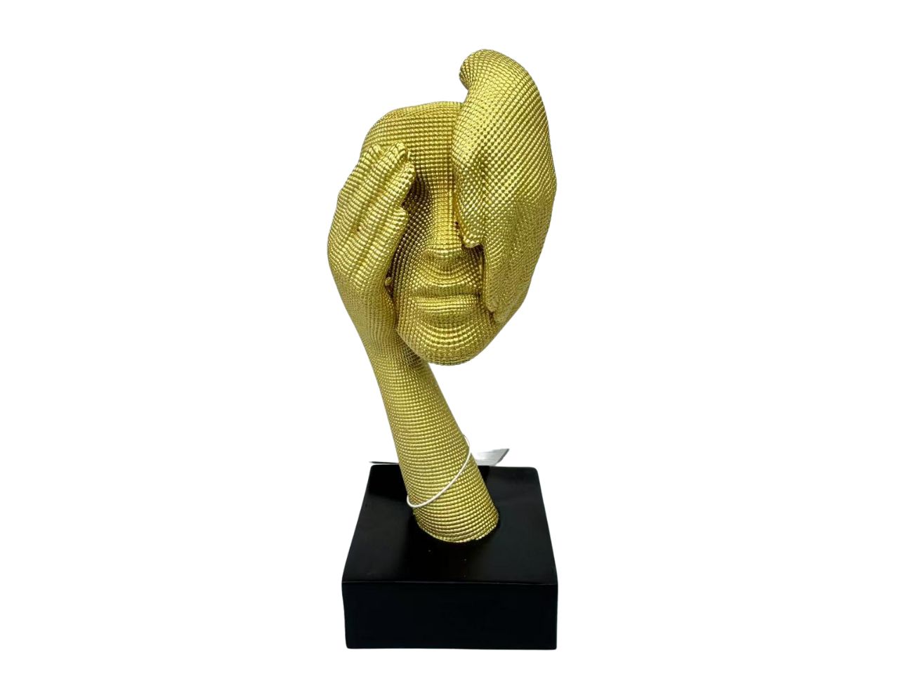 STATUA VISO RESINA H.12 ORO BY11/12.266