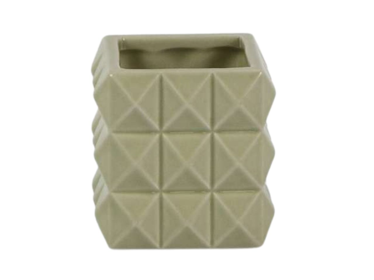 VASO CUBO DIAMOND CER.7X7VERDE DT7.013 VASO CUBO DIAMOND CER.7X7VERDE DT7.013