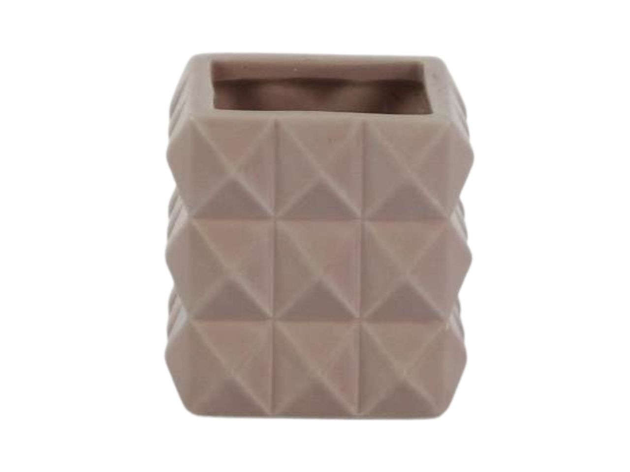 VASO CUBO DIAMOND CER.7X7ROSA DT7.020 VASO CUBO DIAMOND CER.7X7ROSA DT7.020