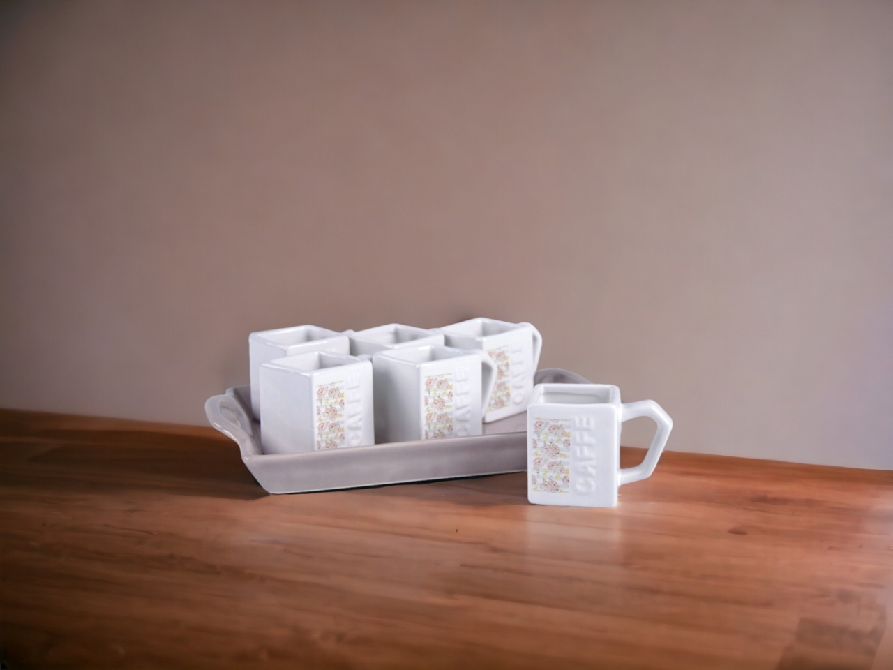 PEONIAS TAZZE C/VASSOIO 82241