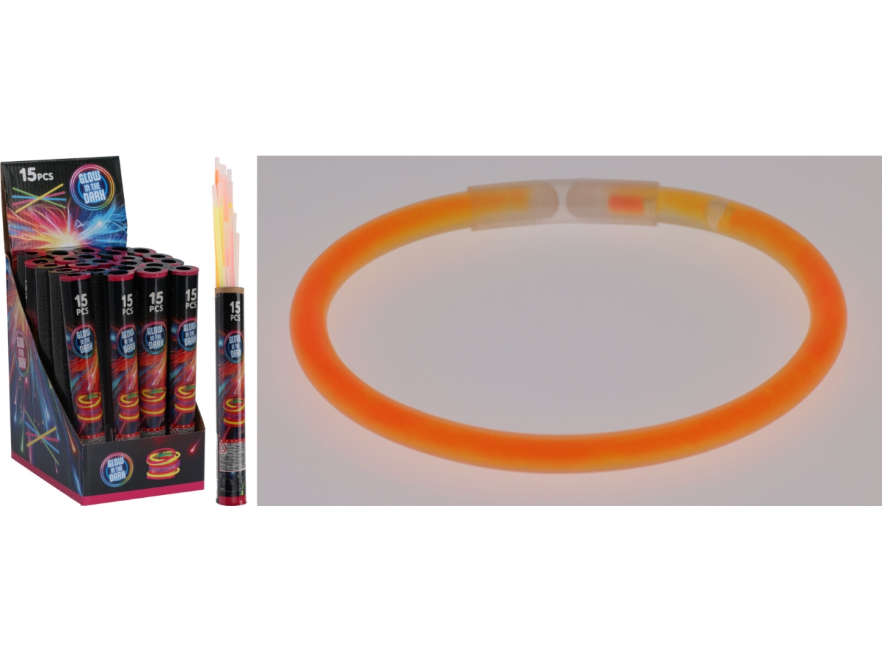 BRACCIALETTI FLUORESCENTI15PZ DL8000020