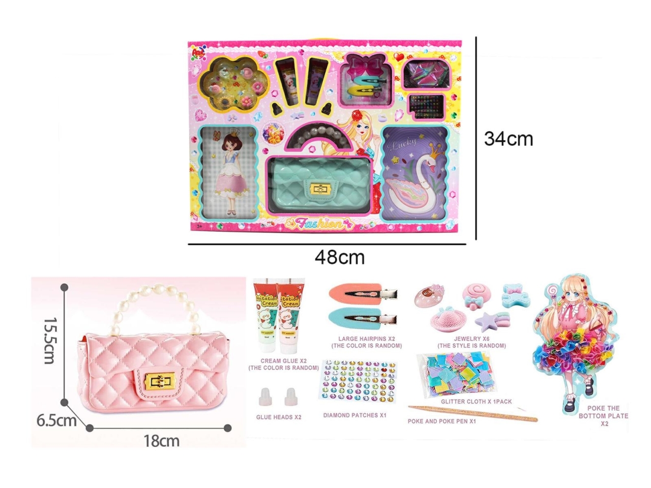 SET BORSA FASHION CON ACCESSORI 40097